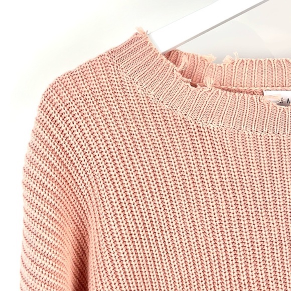 MABLE Julia Salmon Distressed Edge Sweater - Picture 4 of 8